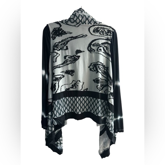 ✨ Gorgeous Minkas Multimedia Elements Tie Dye Cardigan Size L - Picture 5 of 13